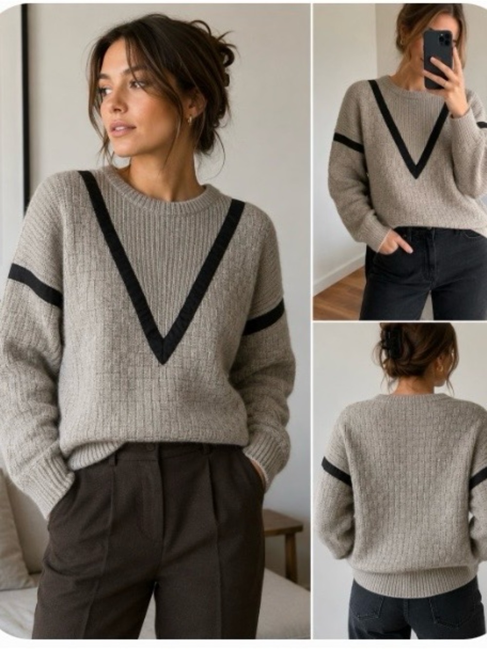 Vintage Rodier Paris Made in France Mohair Wool Blend Sweater size s